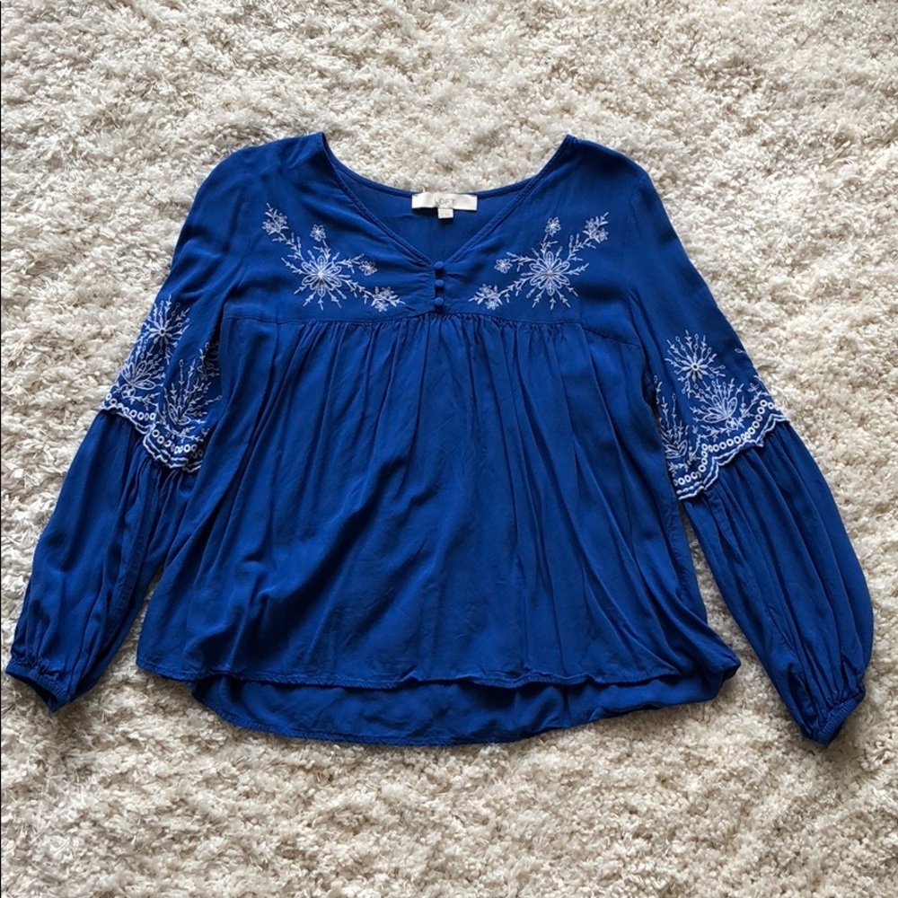 Blue Loft Blouse